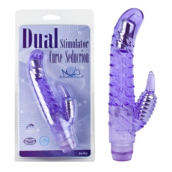 Фиолетовый вибростимулятор Dual Stimulator Curve Seduction