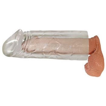 Удлиняющая насадка на пенис Mega Dick Sleeve Transparent