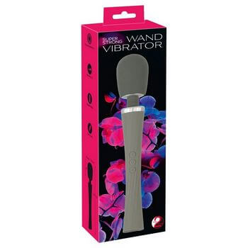 Серый жезловый вибратор Super Strong Wand Vibrator