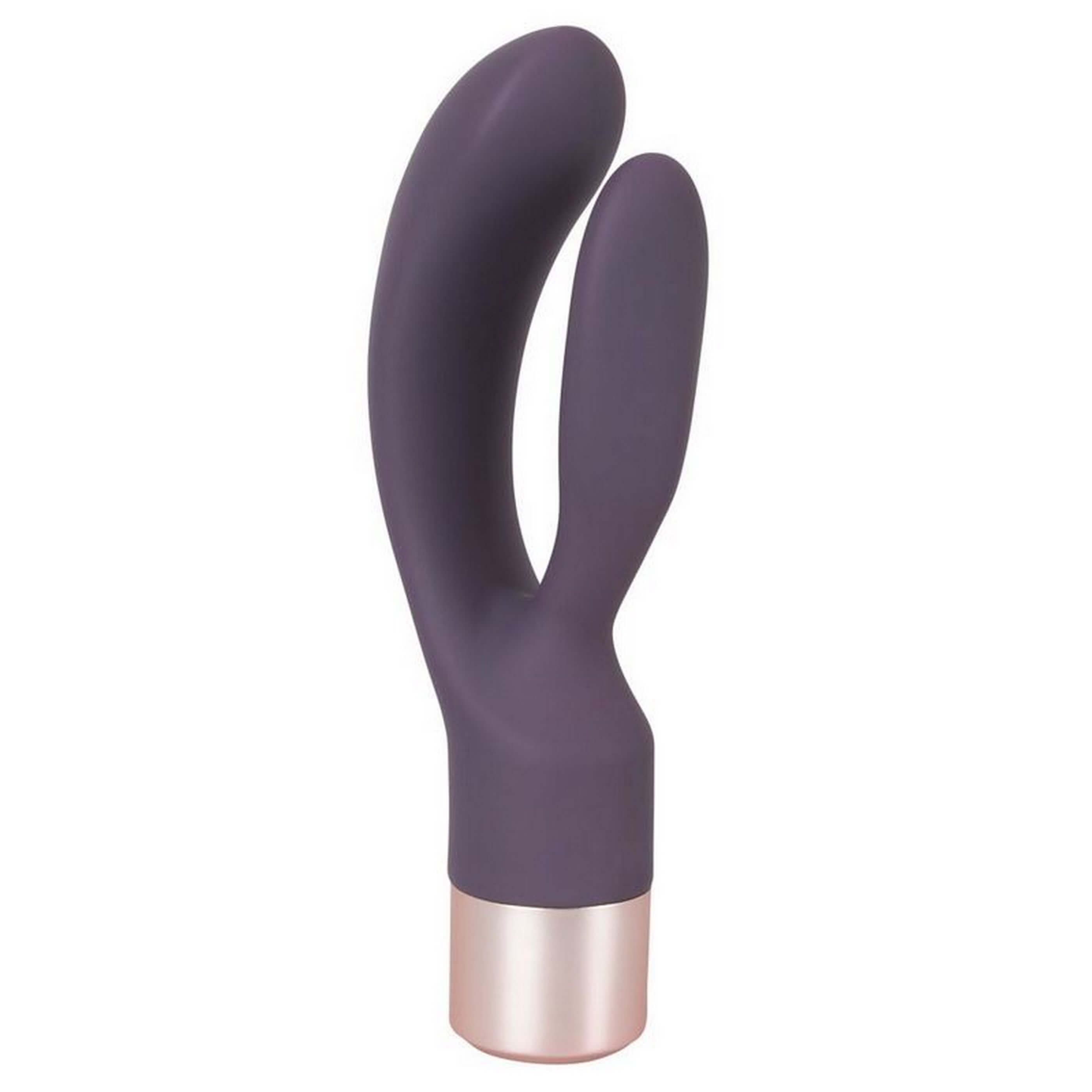 Фиолетовый вибратор-кролик Elegant Rabbit - 15,2 см.