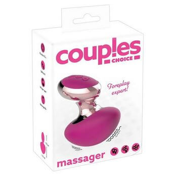 Ярко-розовый вибромассажер Couples Choice Massager