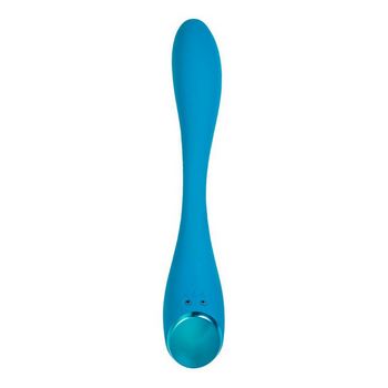 Синий гибкий вибратор Satisfyer G-Spot Flex 5+ - 19,6 см.