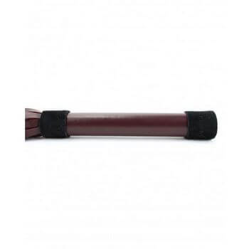 Бордовая плеть Ladys Arsenal с гладкой ручкой - 45 см.