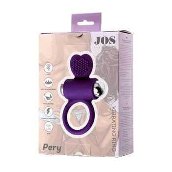 Фиолетовое виброкольцо с ресничками JOS PERY