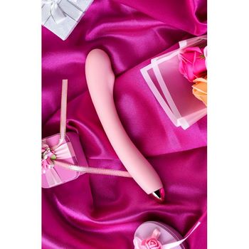 Розовый вибромассажер Eromantica Kristen - 22,5 см.