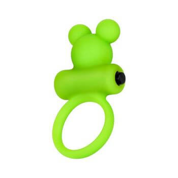 Зеленое виброкольцо на пенис A-Toys