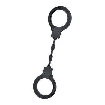 Черные силиконовые наручники Eromantica
