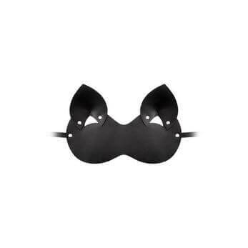 Закрытая черная маска  Кошка