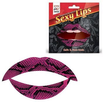 Lip Tattoo Фиолетовая змея