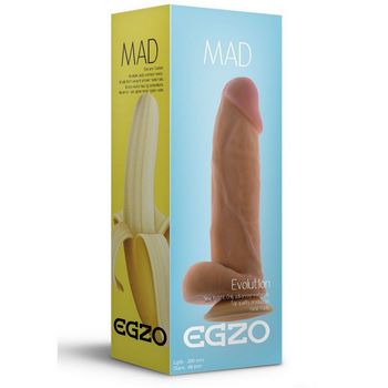 Ультра реалистичный фаллоимитатор Mad Banana - 20 см.