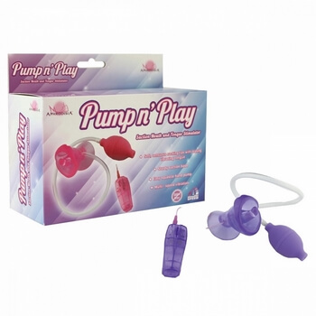 Помпа с вибрацией фиолетовая Pump ns play Suction Mouth