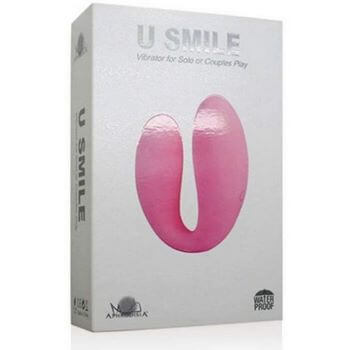 Розовый вибромассажер для пар U Smile