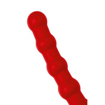 Красная насадка на пенис для двойного проникновения - 19,5 см.