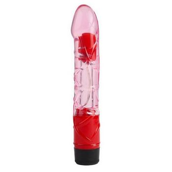Розовый реалистичный вибратор 9 Inch Realistic Vibe - 23 см.