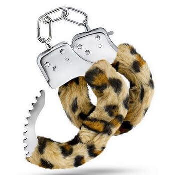 Леопардовые игровые наручники Cuffs
