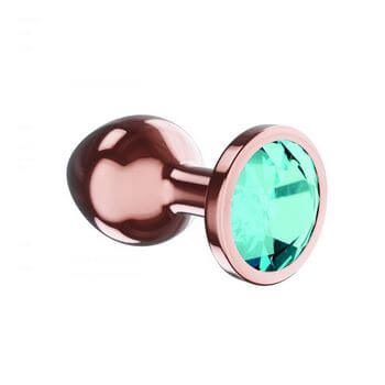 Пробка цвета розового золота с малиновым кристаллом Diamond Topaz Shine L - 8,3 см.