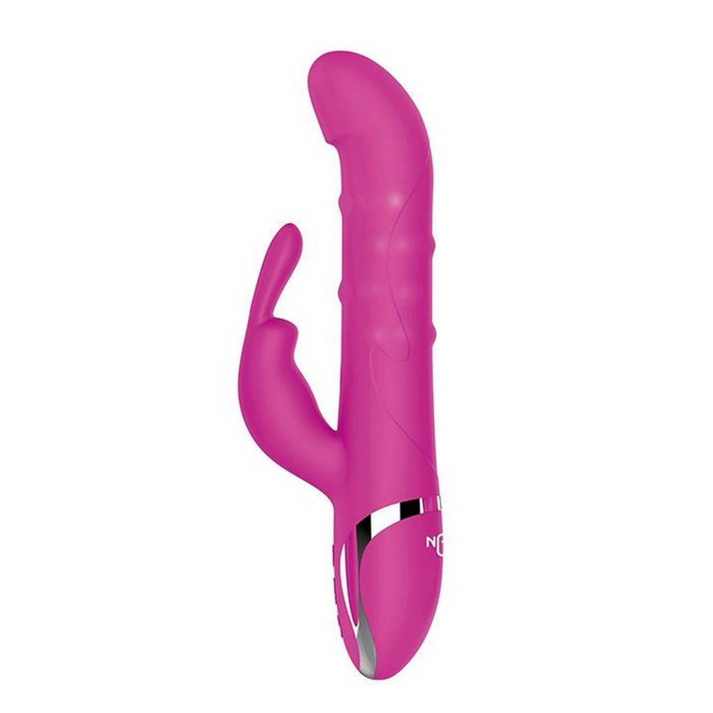 Розовый вибратор-кролик N 40 RECHARGEABLE DUO VIBRATOR - 24 см. | Секс шоп  Anonshop Сергиев Посад