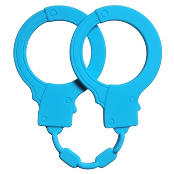 Силиконовые наручники Stretchy Cuffs Turquoise