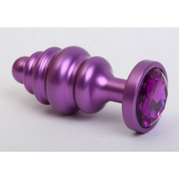 Пробка металл 7,3х2,9см фигурная фиолетовая фиолетовый страз