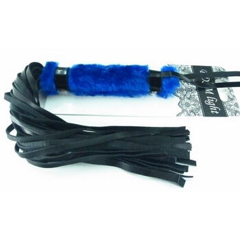 Нежная плеть с синим мехом BDSM Light